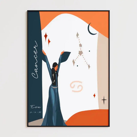 Tableau Personnalisé Signe Astrologique Cancer Anastasy Helter