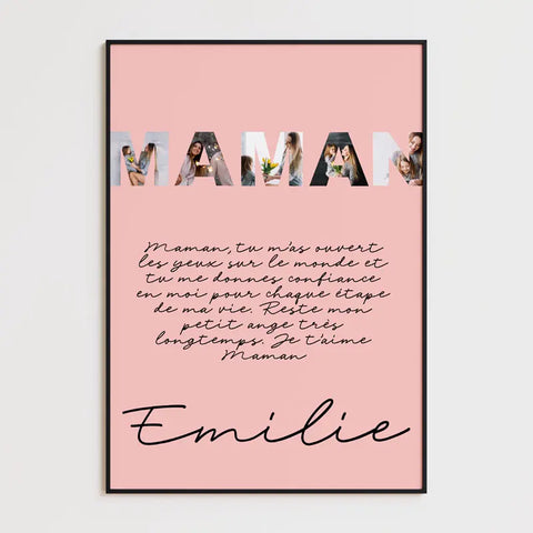 Tableau Famille Personnalisable photo Maman