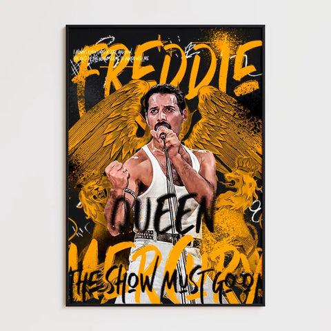 Affiche et Tableau Pop Art de Freddie Mercury