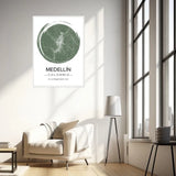 Affiche carte ville Personnalisée Brush
