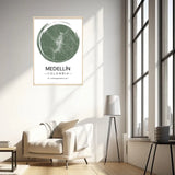 Affiche carte ville Personnalisée Brush