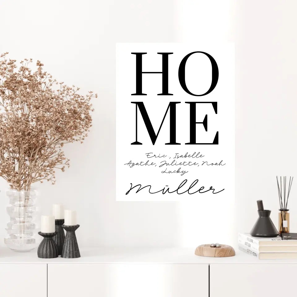 Tableau Famille Personnalisé Home