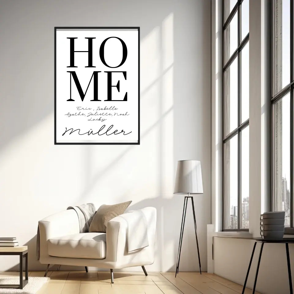 Tableau Famille Personnalisé Home