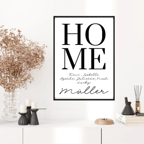 Tableau Famille Personnalisé Home