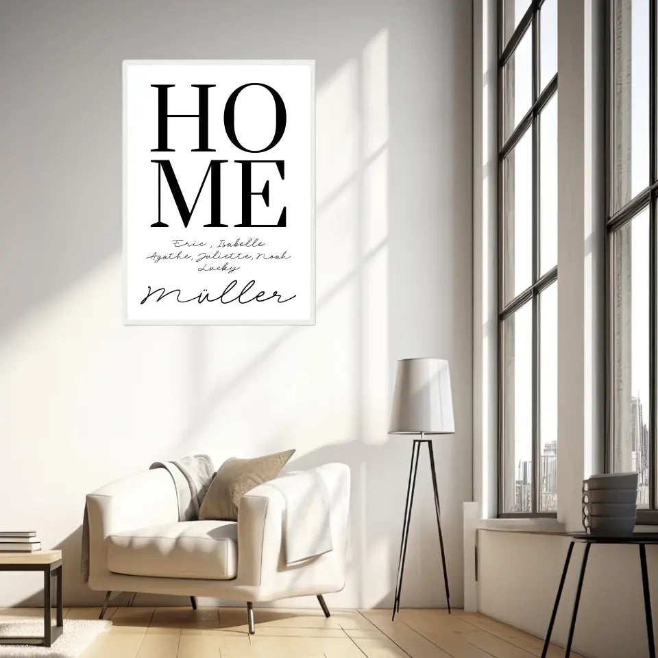 Tableau Famille Personnalisé Home