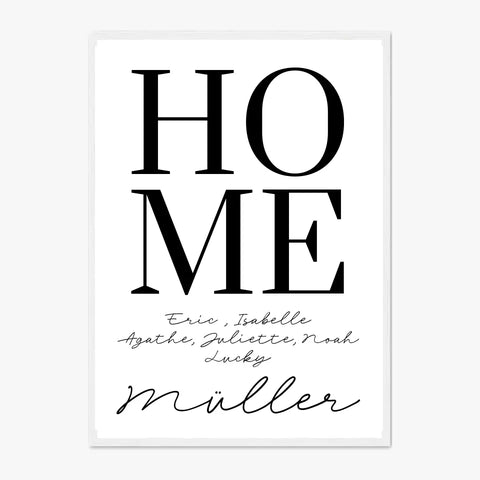 Tableau Famille Personnalisé Home
