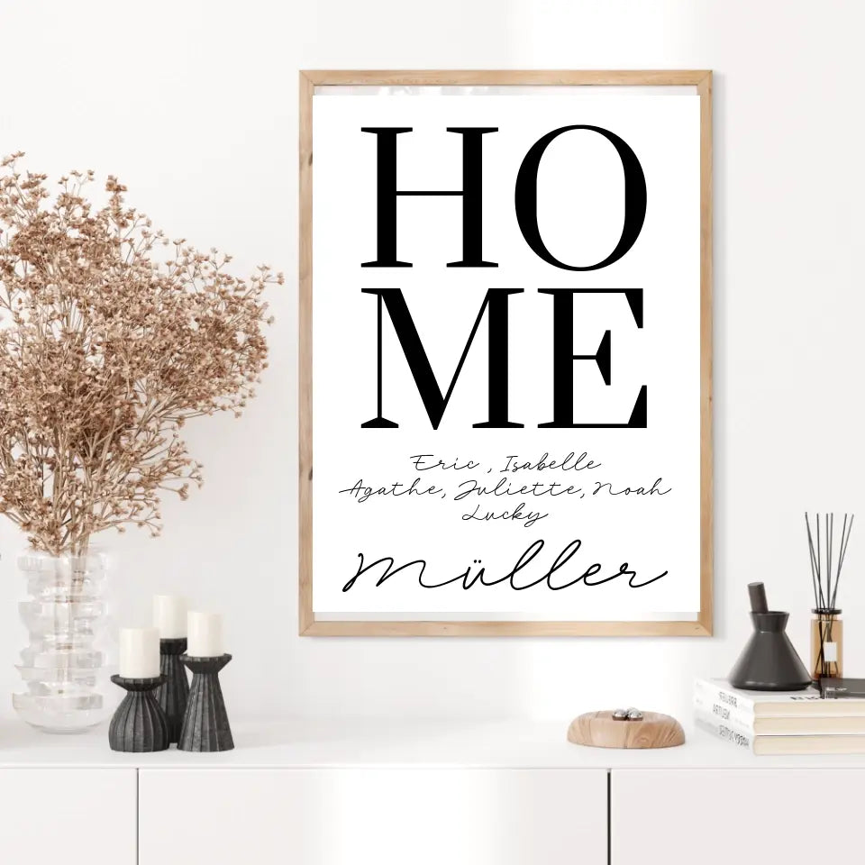 Tableau Famille Personnalisé Home