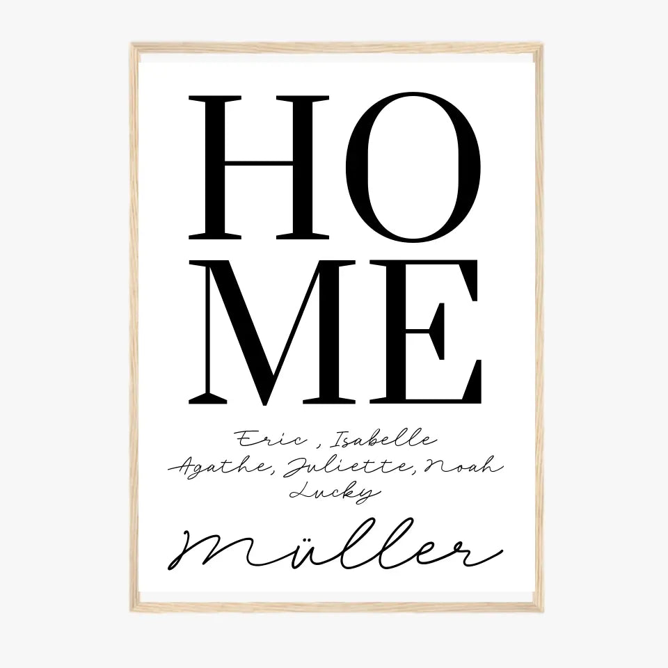 Tableau Famille Personnalisé Home