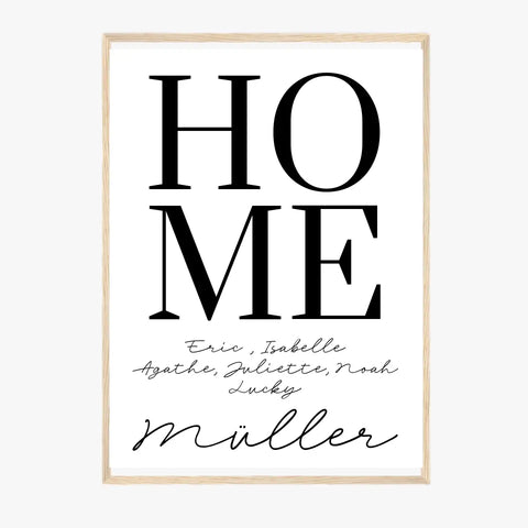 Tableau Famille Personnalisé Home