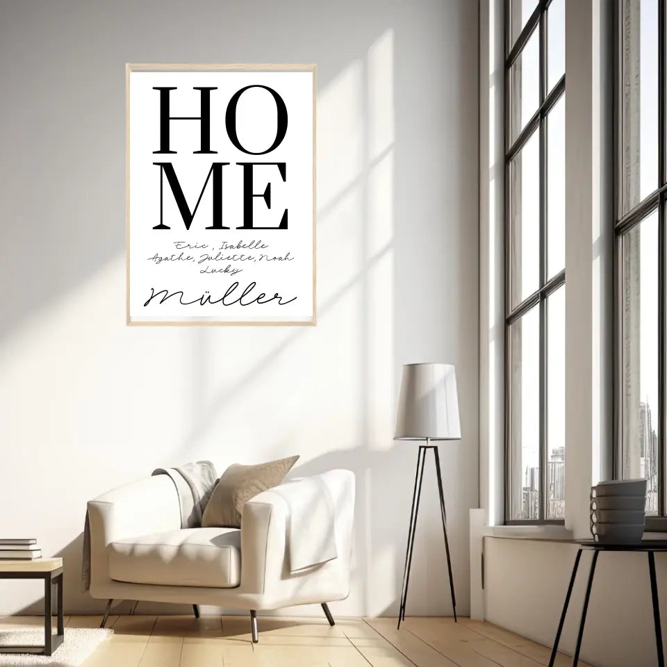 Tableau Famille Personnalisé Home