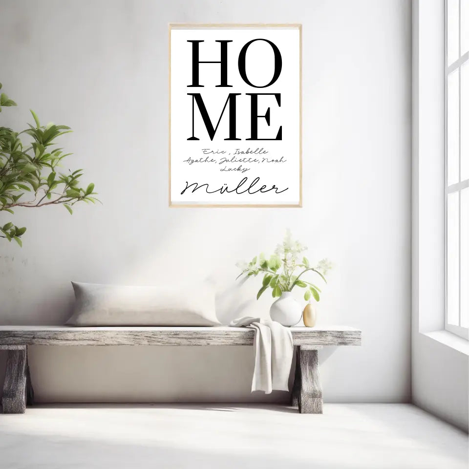 Tableau Famille Personnalisé Home