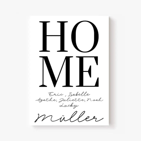 Tableau Famille Personnalisé Home