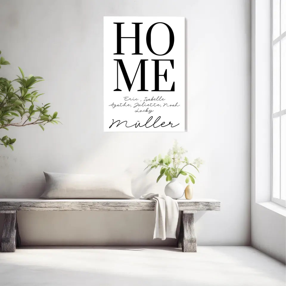 Tableau Famille Personnalisé Home