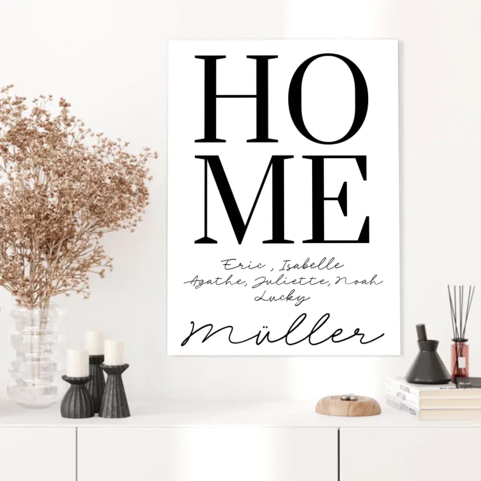 Tableau Famille Personnalisé Home