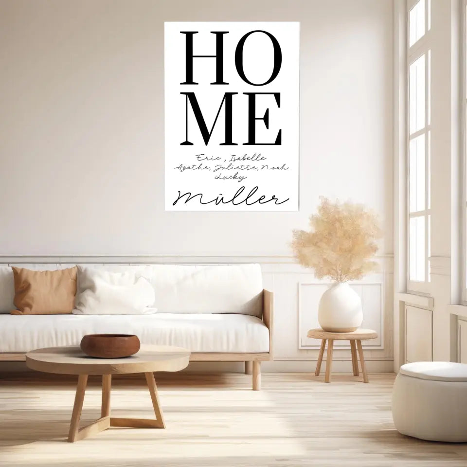 Tableau Famille Personnalisé Home