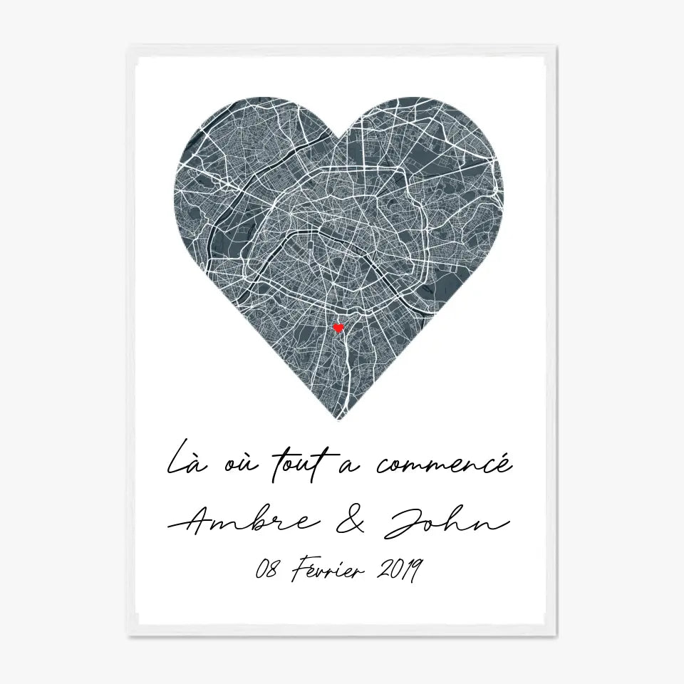 Tableau Couple Map Personnalisé