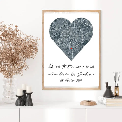 Tableau Couple Map Personnalisé