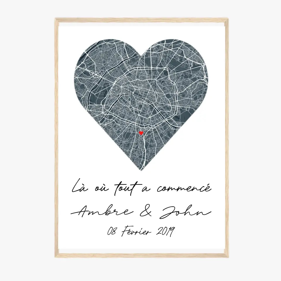 Tableau Couple Map Personnalisé