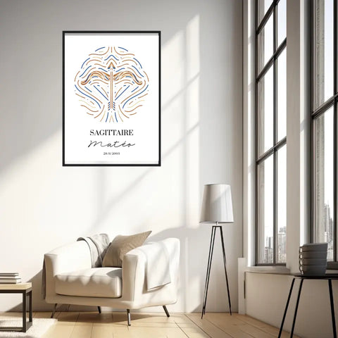 Tableau Personnalisé Signe Astrologique Sagittaire
