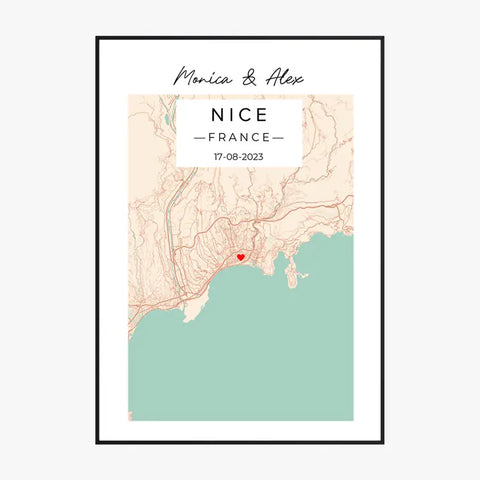 Carte Lieu de Rencontre Personnalisée