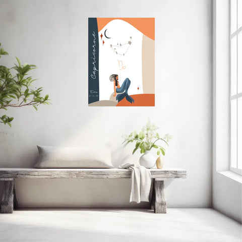 Tableau Personnalisé Signe Astrologique Capricorne Anastasy Helter