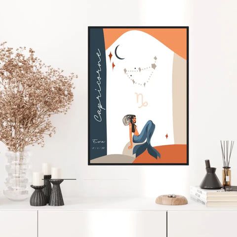 Tableau Personnalisé Signe Astrologique Capricorne Anastasy Helter
