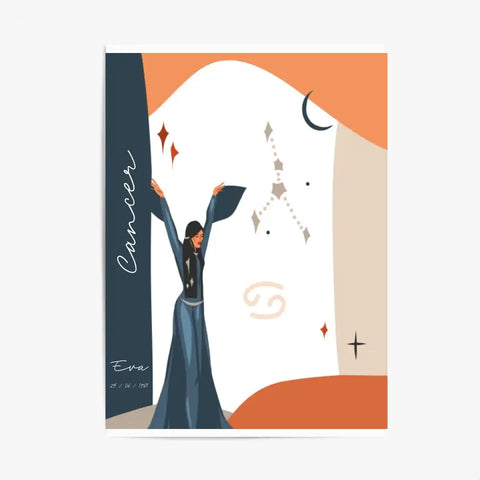Tableau Personnalisé Signe Astrologique Cancer Anastasy Helter