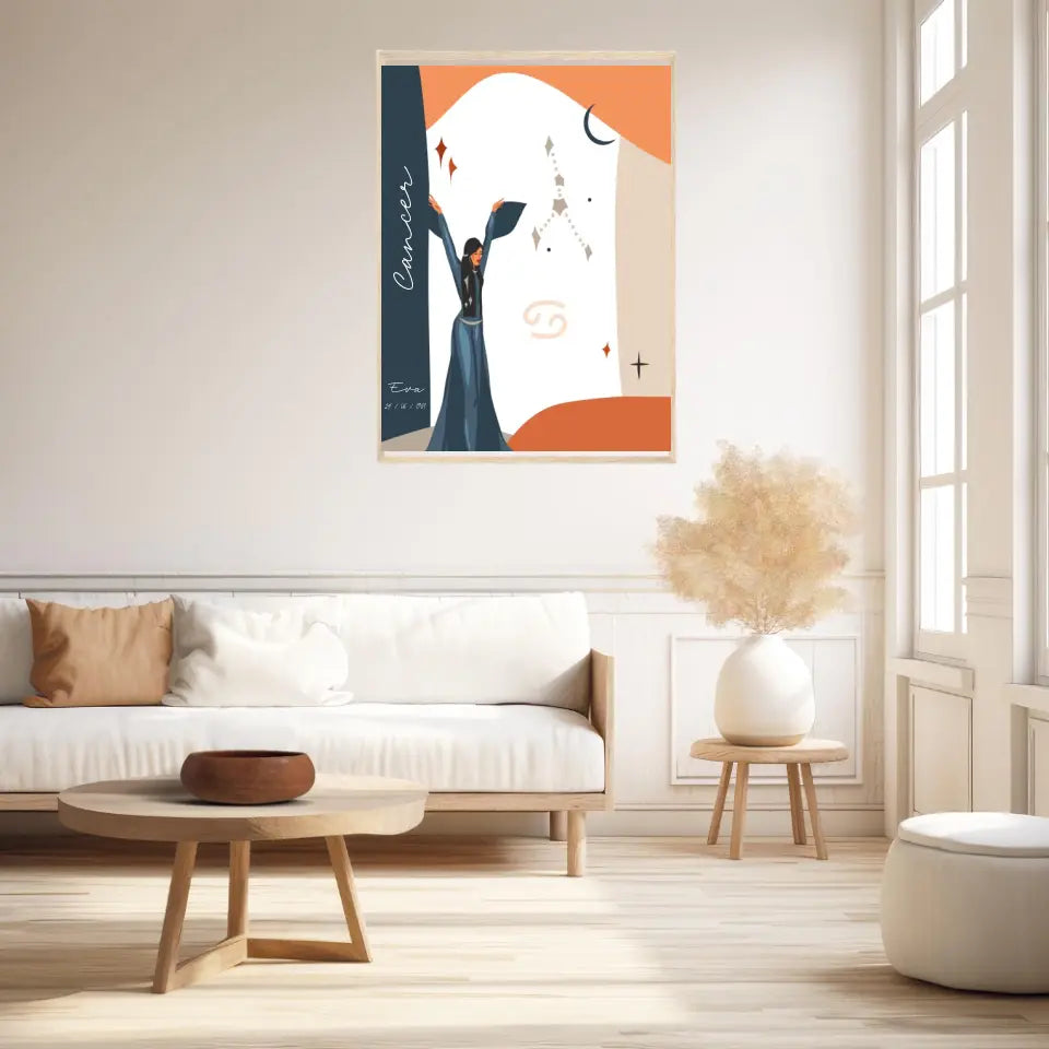 Tableau Personnalisé Signe Astrologique Cancer Anastasy Helter