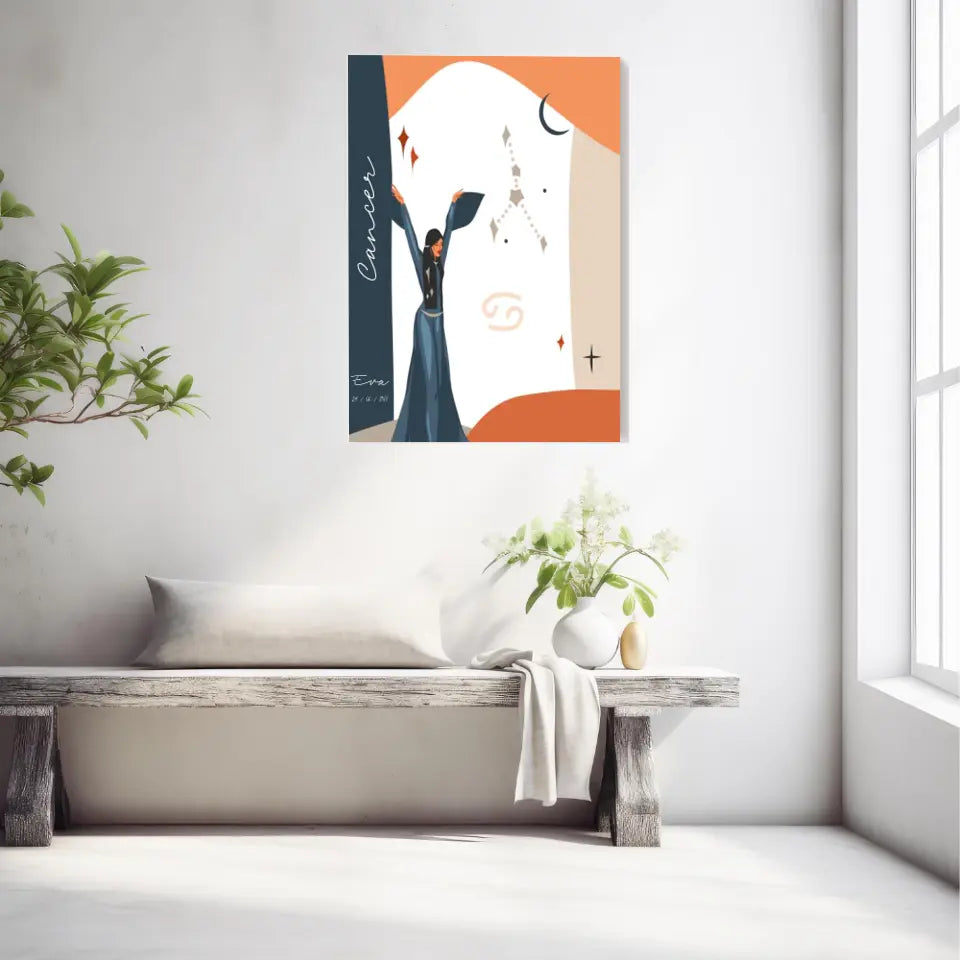 Tableau Personnalisé Signe Astrologique Cancer Anastasy Helter