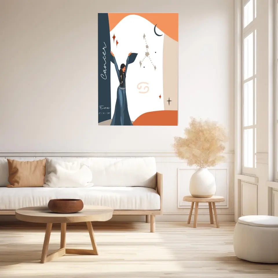 Tableau Personnalisé Signe Astrologique Cancer Anastasy Helter