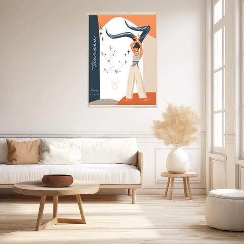 Tableau Personnalisé Signe Astrologique Taureau Anastasy Helter