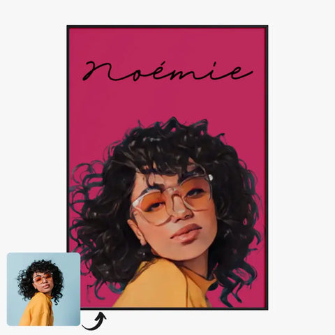 Tableau Portrait Personnalisé Avatar K Pop