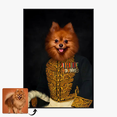 Tableau Animaux Portrait Personnalisé Renaissance Gwilym Lloyd George