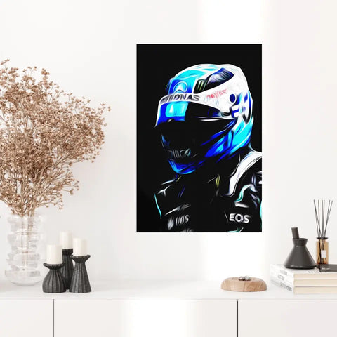 Affiche ou Tableau Valtteri Bottas Mercedes 2021 Formule 1