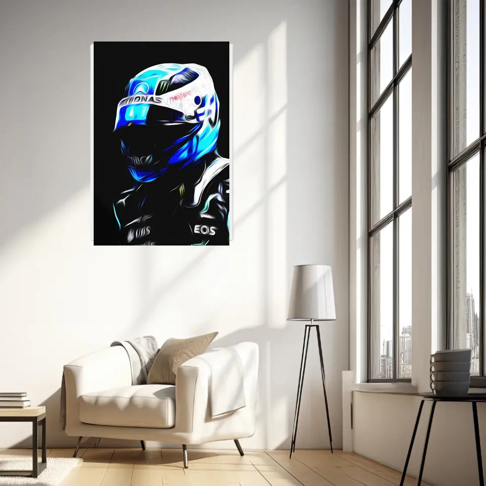 Affiche ou Tableau Valtteri Bottas Mercedes 2021 Formule 1