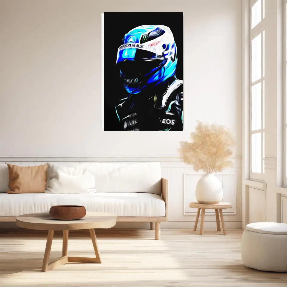 Affiche ou Tableau Valtteri Bottas Mercedes 2021 Formule 1