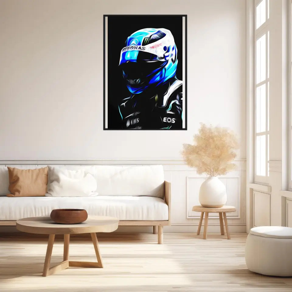 Affiche ou Tableau Valtteri Bottas Mercedes 2021 Formule 1