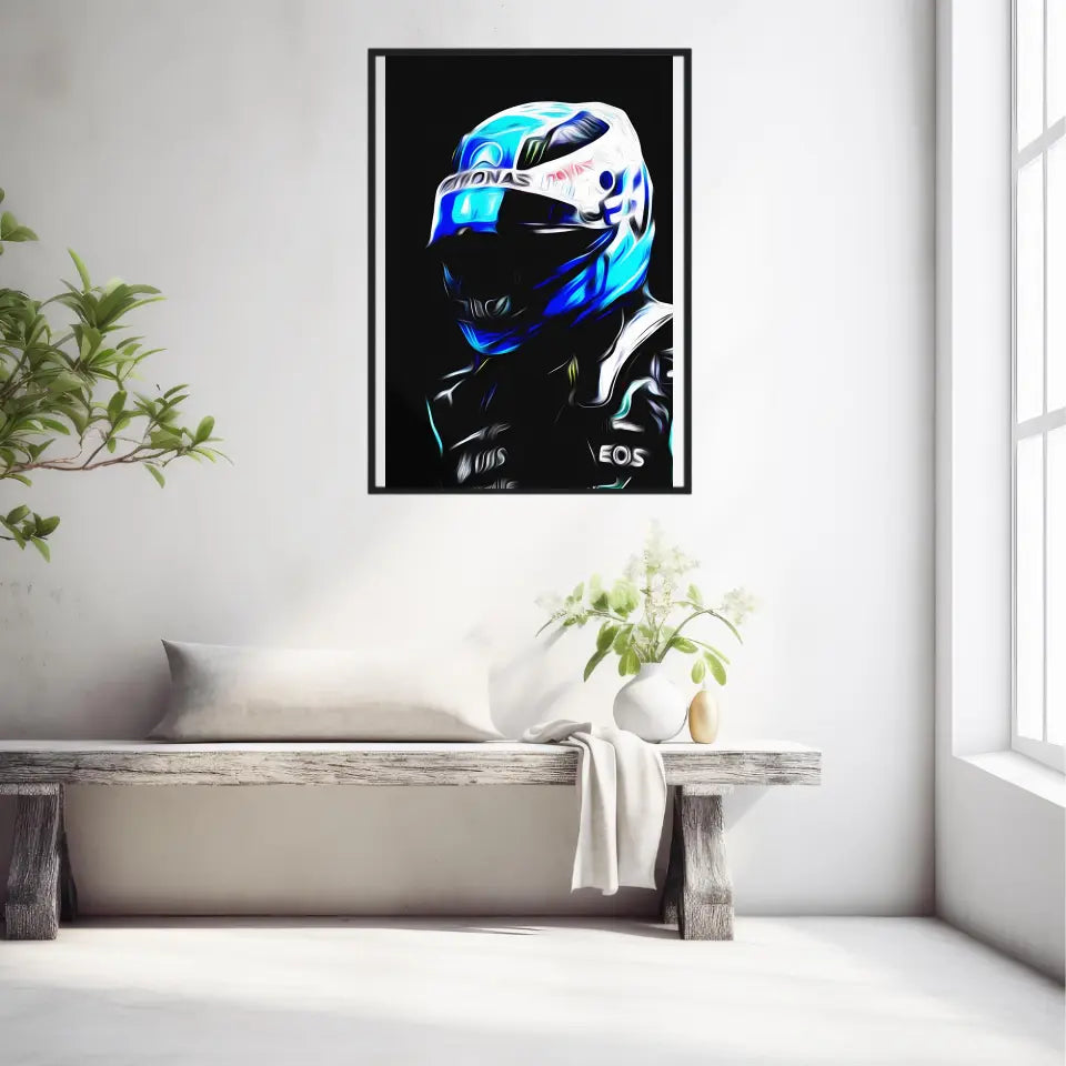 Affiche ou Tableau Valtteri Bottas Mercedes 2021 Formule 1