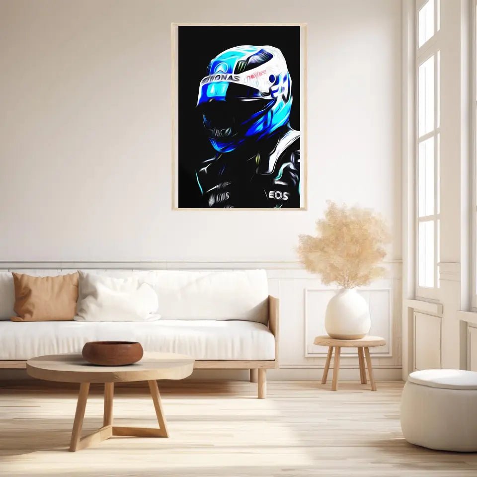 Affiche ou Tableau Valtteri Bottas Mercedes 2021 Formule 1