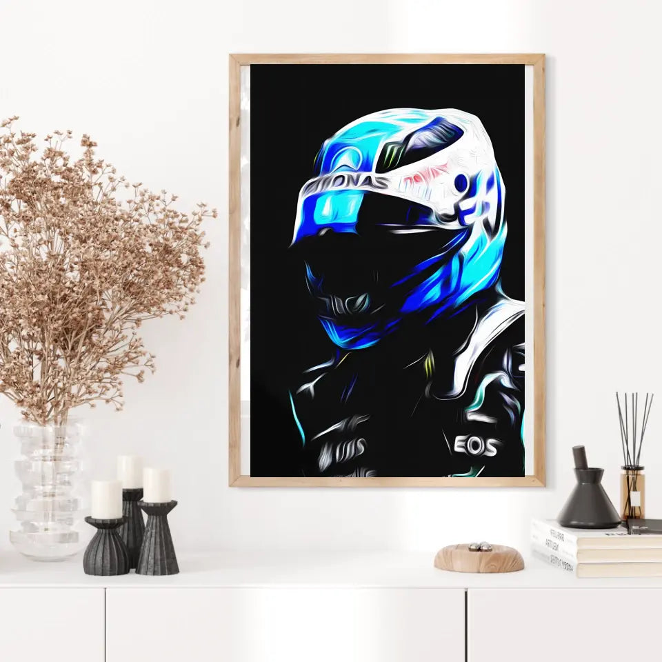 Affiche ou Tableau Valtteri Bottas Mercedes 2021 Formule 1