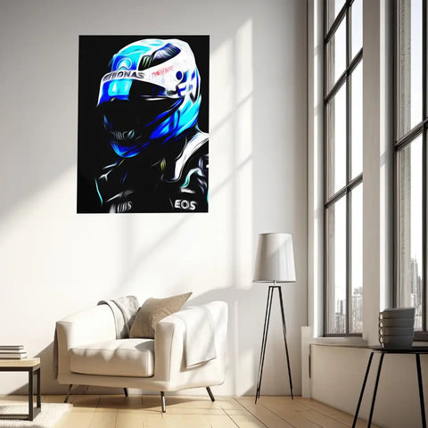 Affiche ou Tableau Valtteri Bottas Mercedes 2021 Formule 1