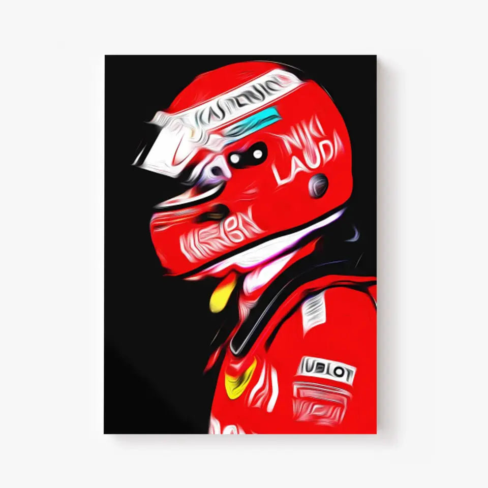 Affiche ou Tableau Sebastian Vettel Ferrari 2019 Niki Lauda Formule 1