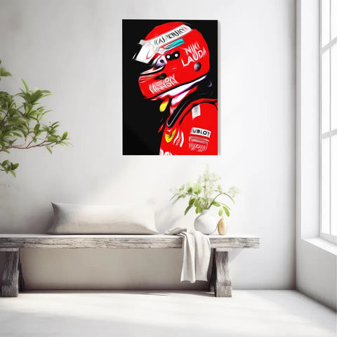 Affiche ou Tableau Sebastian Vettel Ferrari 2019 Niki Lauda Formule 1