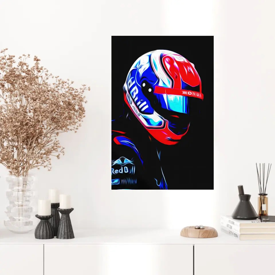 Affiche ou Tableau Pierre Gasly Toro Rosso 2018 Formule 1