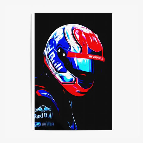 Affiche ou Tableau Pierre Gasly Toro Rosso 2018 Formule 1