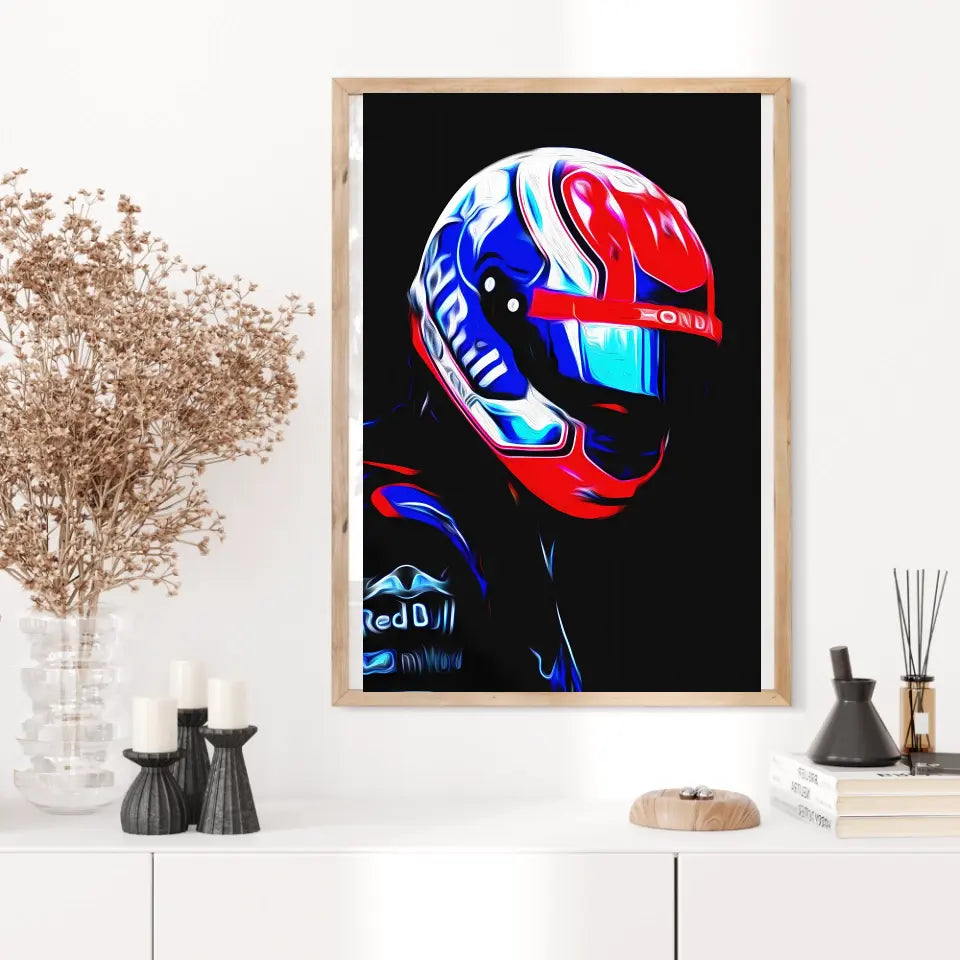 Affiche ou Tableau Pierre Gasly Toro Rosso 2018 Formule 1