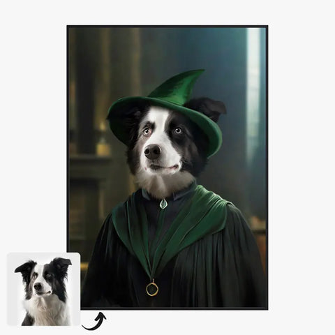 Tableau Personnalisé Portrait Animaux Sorcier McGonagall