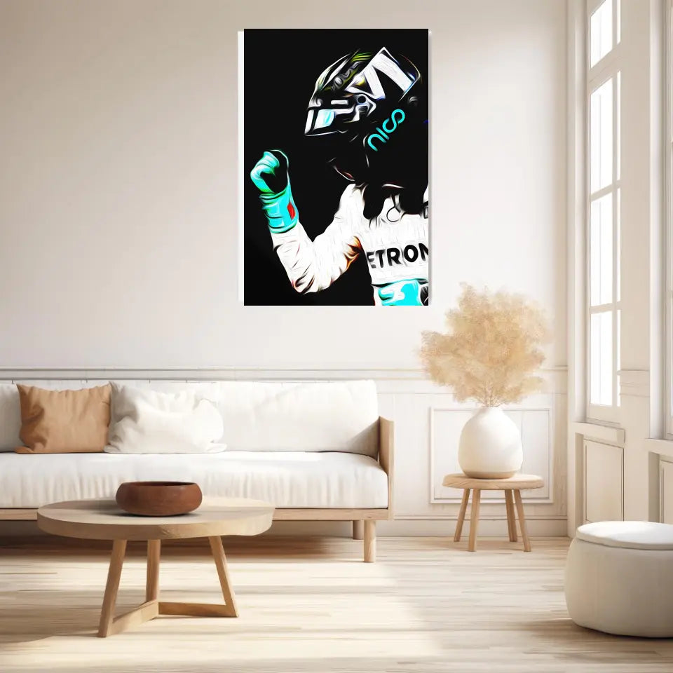 Affiche ou Tableau Nico Rosberg Mercedes 2016 Formule 1