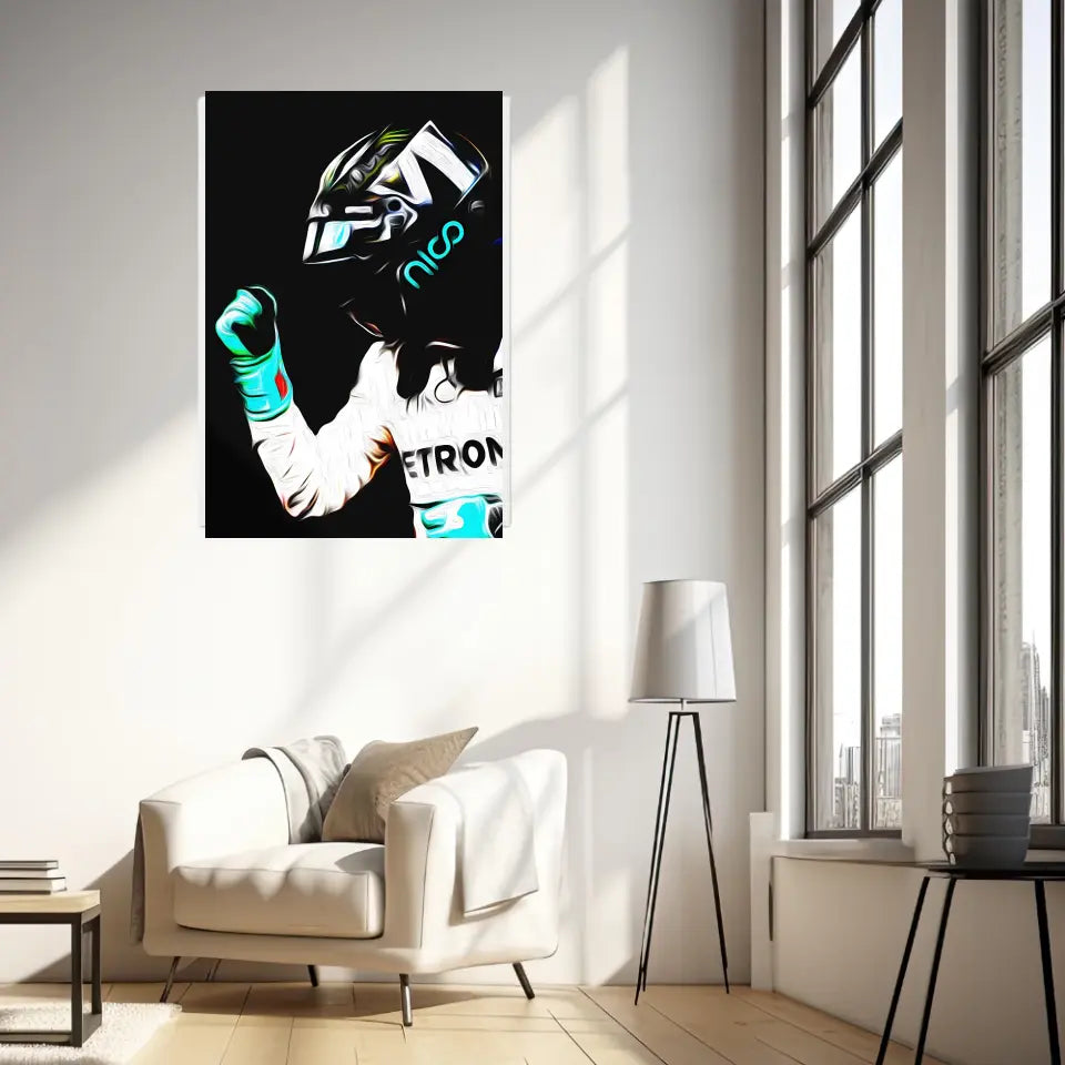 Affiche ou Tableau Nico Rosberg Mercedes 2016 Formule 1