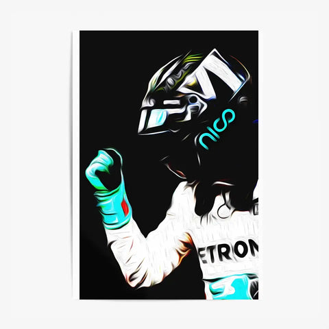 Affiche ou Tableau Nico Rosberg Mercedes 2016 Formule 1